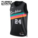 Maillot NBA San Antonio Spurs Devin Vassell Nike 2025-26 City Edition Noir Swingman - Enfant
